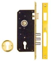 ileidziama spyna - Įleidžiamoji spyna 10152/3MR+12168/C, dengtas žalvariu, 85 mm/45 mm - 2 nuotrauka