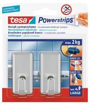 tesa powerstrips - Kabliukai TESA LARGE CLASSIC, chromas, 2 vnt. - 6 nuotrauka