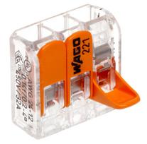 laidai kabeliai jungtys - Wago Connection Terminal 3x0.2-4 50pcs - 4 nuotrauka
