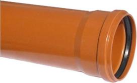 kanalizacijos vamzdziai - Kanalizacijos vamzdis Wavin Sewer Pipe Brown 110mm 3m - 3 nuotrauka