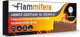 ugnies idegtukai - Įdegtukas Flammifera Firelighters With Match-Head FF 24 - 2 nuotrauka
