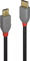 Lindy 36890 USB-C į mikroUSB 0.5m Juodas (Black)