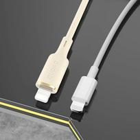 usb c kabelis - Dudao L7SF 2in1 kabelis USB-C - USB-C / Lightning 100W 1.2m Smėlio spalvos (Beige) - 3 nuotrauka