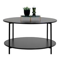 stalas nordic - Kavos staliukas House Nordic Vita, juoda sp., 80 cm x 80 cm x 45 cm - 2 nuotrauka