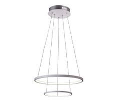 50 w led sviestuvas - Candellux LUNE Round Double Hanging Ceiling Lamp 40W 4000K White - 2 nuotrauka