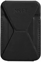 Moft Movas Snap-On MagSafe Magnetic Wallet and Phone Stand Juodas (Black)