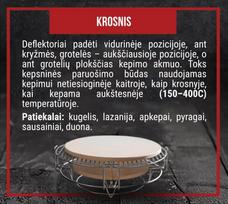 kepimo akmuo kamado bono - Plokščias kepimo akmuo 23 cm Kamado Bono - 2 nuotrauka