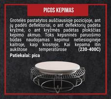 kepimo akmuo kamado bono - Plokščias kepimo akmuo 23 cm Kamado Bono - 3 nuotrauka