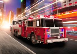 Fototapetas Artgeist Fire Truck, 245 cm x 350 cm
