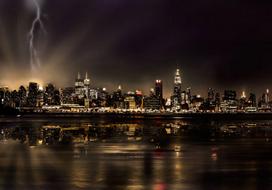 Fototapetas Artgeist Storm In New York City MNEW010560SAM, 105 cm x 147 cm