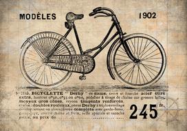 Fototapetas Artgeist Old School Bicycle MFT394, 105 cm x 150 cm