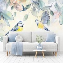 Fototapetas Artgeist Colorful Titmouse, 140 cm x 200 cm