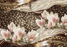 Fototapetas Artgeist Pearls And Magnolias LFT125SAM, 140 cm x 196 cm