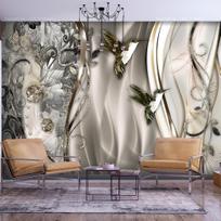 Fototapetas Artgeist Hummingbirds On The Wave (Brown) MFT1656SAM, 105 cm x 147 cm