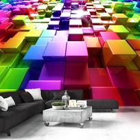 Fototapetas Artgeist Colored Cubes XLNEW011490, 175 cm x 175 cm