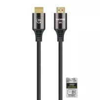 hdmi laidas 2m - Laidas Manhattan High Speed HDMI Cable w/Ethernet HDMI 19 pin male, HDMI 19 pin male, 2 m, juoda - 5 nuotrauka