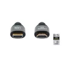 hdmi laidas 2m - Laidas Manhattan High Speed HDMI Cable w/Ethernet HDMI 19 pin male, HDMI 19 pin male, 2 m, juoda - 6 nuotrauka