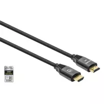 hdmi laidas 2m - Laidas Manhattan High Speed HDMI Cable w/Ethernet HDMI 19 pin male, HDMI 19 pin male, 2 m, juoda - 7 nuotrauka