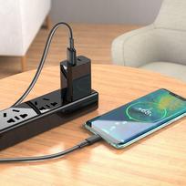 usb c to usb a white - Hoco X69 USB-A į USB-C kabelis 3A 1 m Juodas/Baltas (Black/White) - 3 nuotrauka