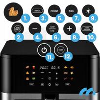 gruzdintuve 10 l - MalTec AirFryer 2000 W, 10 l - 3 nuotrauka