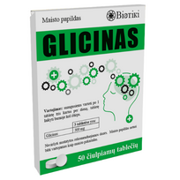 Biotiki Glicinas 300 mg - 50 čiulpiamų tablečių