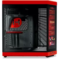 hyte y70 black - Hyte Y70 Touch Infinite Midi Tower Juodas (Black), Vyšnių spalva (Cherry) - 2 nuotrauka