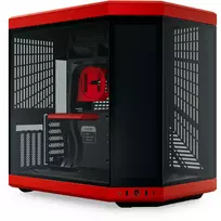 hyte y70 black - Hyte Y70 Touch Infinite Midi Tower Juodas (Black), Vyšnių spalva (Cherry) - 4 nuotrauka