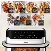 tefal easy fry - Tefal Dual Easy Fry Flex EY922D 9 L Juoda (Black) - 6 nuotrauka