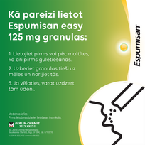 pakuotoja - ESPUMISAN EASY burnoje tirpstančios granulės, 14 paketėlių - 2 nuotrauka