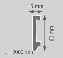 mokivezi - Apdailos juostelė/grindjuostė HOMESTAR Classic CU LED, spl. balta, 60x20x2000 mm, 61000 - 4 nuotrauka