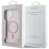 telefonas galaxy s25 ultra - Guess "Rhinestones Printed Classic Logo MagSafe Case Galaxy S25 Ultra" Pink - 2 nuotrauka