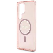 telefonas galaxy s25 ultra - Guess "Rhinestones Printed Classic Logo MagSafe Case Galaxy S25 Ultra" Pink - 4 nuotrauka