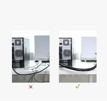 kita - Ugreen mask cable organizer 1,5m black (30818), OACUGR30818 - 3 nuotrauka