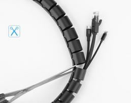 kita - Ugreen mask cable organizer 1,5m black (30818), OACUGR30818 - 5 nuotrauka