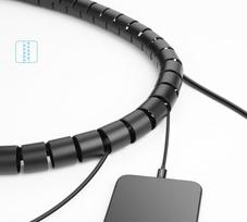 kita - Ugreen mask cable organizer 1,5m black (30818), OACUGR30818 - 8 nuotrauka