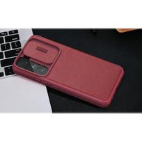 s22 plus telefonas - Nillkin "Qin Book PRO Case Galaxy S22 Plus" Brown - 3 nuotrauka