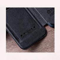 s22 plus telefonas - Nillkin "Qin Book PRO Case Galaxy S22 Plus" Brown - 9 nuotrauka