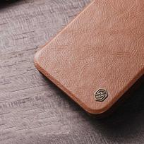odinis telefono deklas - Nillkin "Qin Leather Pro Case Galaxy A73" Black - 5 nuotrauka