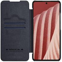 odinis telefono deklas - Nillkin "Qin Leather Pro Case Galaxy A73" Black - 15 nuotrauka