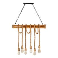Candellux Lighting Vint 36-28693, E27, 6 x 40 W, ruda