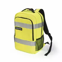 kompiuterio deklas 17 - DICOTA Backpack HI-VIS Base 24 litre yel - 3 nuotrauka
