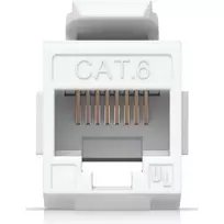 tinklo kabelio jungtia - UBIQUITI CAT6 KEYSTONE COUPLER, 12-PACK. PASS-THROUGH CAT6 KEYSTONE COUPLER FOR CONNECTING PRE-TERMINATED ETHERNET CABLES SEAMLESSLY | UACC-KEYSTONE-COUPLER-C6 - 2 nuotrauka