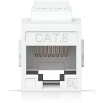 tinklo kabelio jungtia - UBIQUITI CAT6 KEYSTONE COUPLER, 12-PACK. PASS-THROUGH CAT6 KEYSTONE COUPLER FOR CONNECTING PRE-TERMINATED ETHERNET CABLES SEAMLESSLY | UACC-KEYSTONE-COUPLER-C6 - 3 nuotrauka