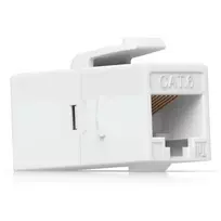 tinklo kabelio jungtia - UBIQUITI CAT6 KEYSTONE COUPLER, 12-PACK. PASS-THROUGH CAT6 KEYSTONE COUPLER FOR CONNECTING PRE-TERMINATED ETHERNET CABLES SEAMLESSLY | UACC-KEYSTONE-COUPLER-C6 - 4 nuotrauka