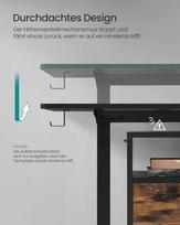 songmics reguliuojamo aukscio elektrinis stalas - SONGMICS Reguliuojamo aukščio elektrinis stalas 60x120 Juodas (Black) - 2 nuotrauka