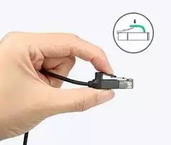 rj45 kabelis 3m - Ugreen LAN Cable / 6e cat / RJ45 / 3m / Black - 4 nuotrauka