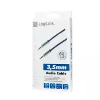 3.5mm to 3.5mm - LogiLink Audio Cable 3.5 to 3.5 Blue 1.5m - 2 nuotrauka