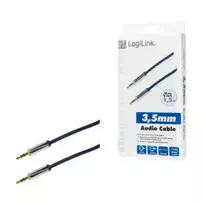 3.5mm to 3.5mm - LogiLink Audio Cable 3.5 to 3.5 Blue 1.5m - 4 nuotrauka