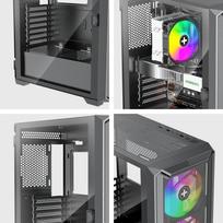 micro atx korpusas - Kompiuterio korpusas Xilence XILENT BLADE II X613, juoda - 6 nuotrauka