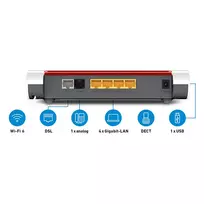4g routeris - AVM FRITZ!Box 7530 AX, balta (White) - 4 nuotrauka